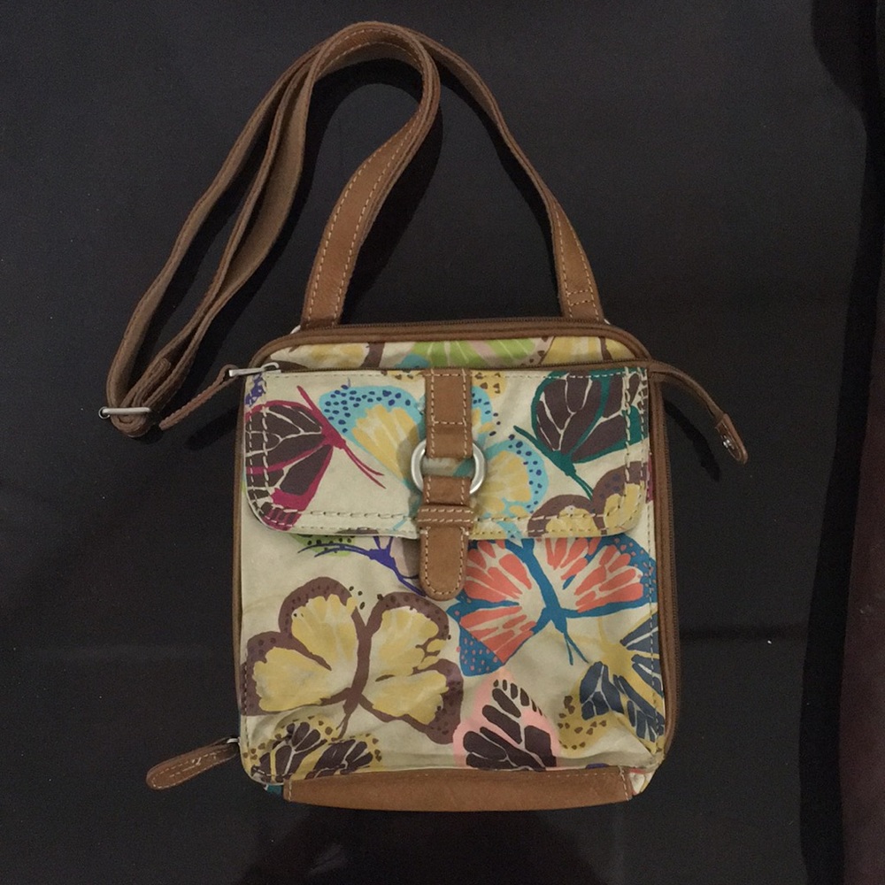 Fossil Leather Crossbody Bag
